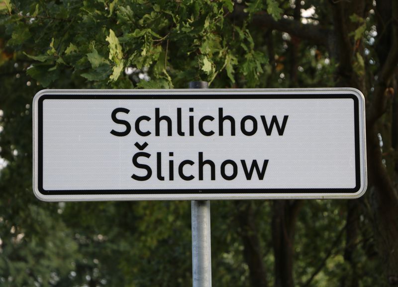 Ortsteilschild Schlichow